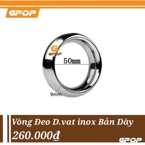 Vòng Đeo Dương Vật inox Bản Dày 50mm x 9mm